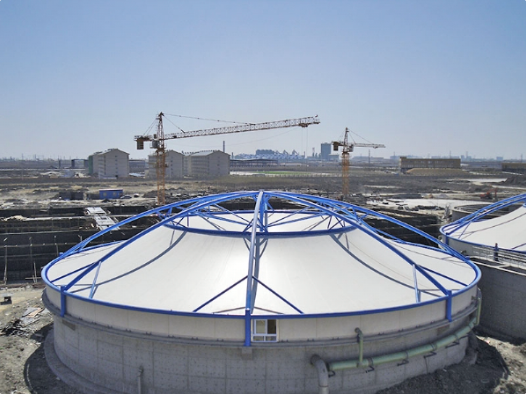 图木舒克市污水池加盖膜结构工程 - 厂家